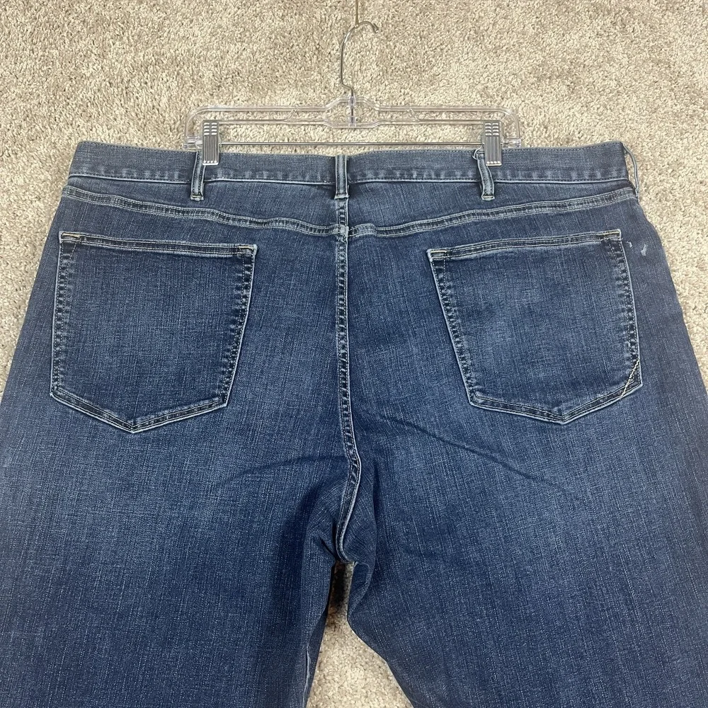 Banana‎ Republic Jeans Mens 44x34 Blue Skinny Fit Stretch Denim Pants Distressed